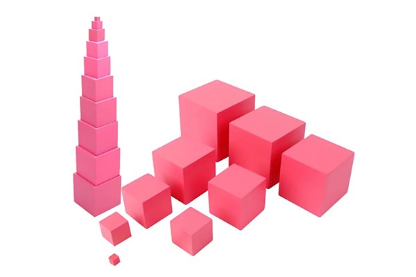 gambar Bahan Sensorial Pengenalan Ukuran (Pink Tower)