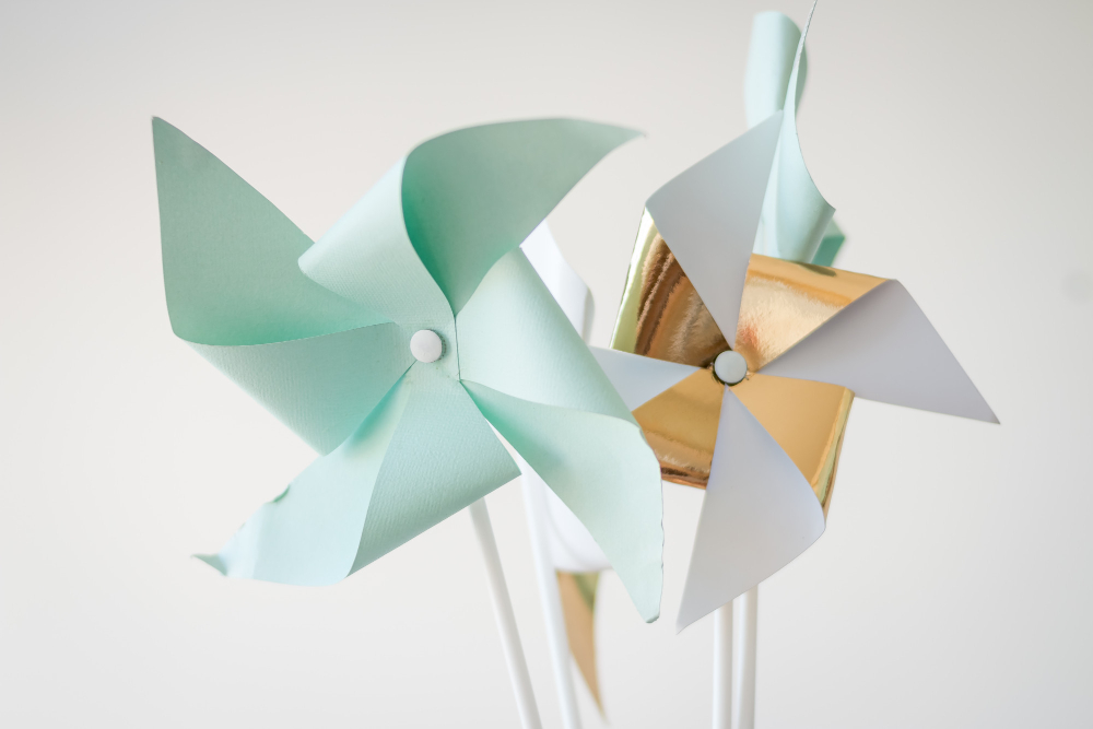 gambar origami kincir angin